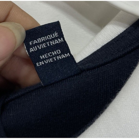 Nautica Girls Shirt Dress Size 7 Small Petite Navy Blue And White - Picture 13 of 14